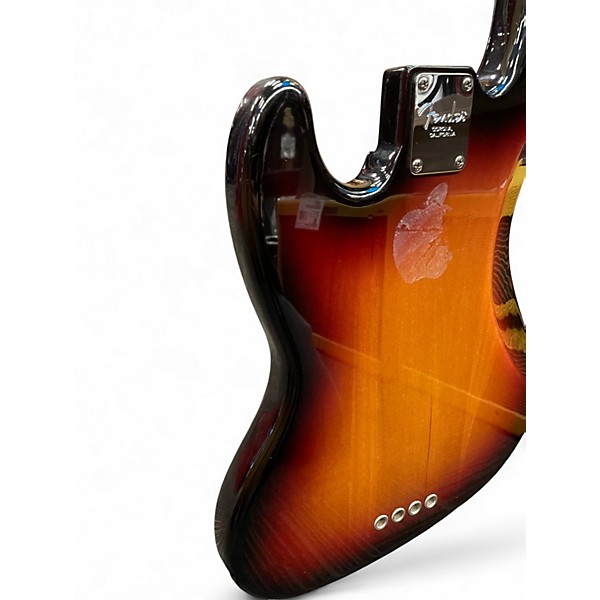 Used 2007 Fender American Standard Jazz Bass Sunburst Electric Bass Guitar