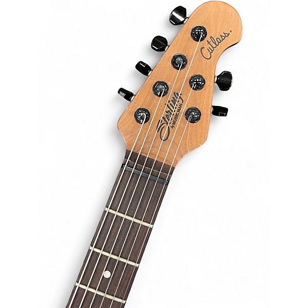 Used Sterling by Music Man Jason Richardson Trans Purple Solid Body Electric Guitar