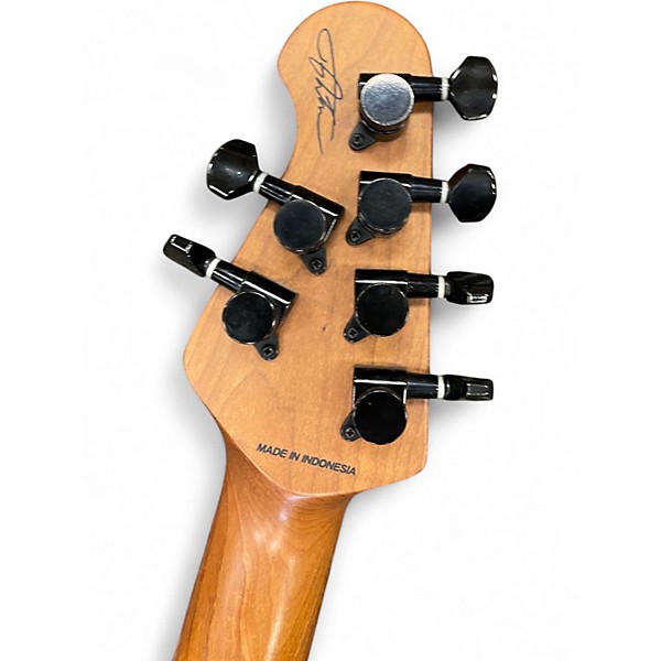 Used Sterling by Music Man Jason Richardson Trans Purple Solid Body Electric Guitar