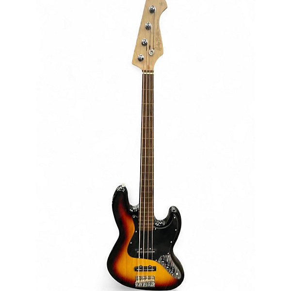 Used Harley Benton JB-75L 2 Color Sunburst Electric Bass Guitar