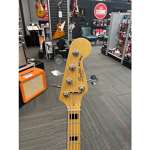 Used Squier Vintage Modified Jazz Bass V Natural Electric Bass Guitar