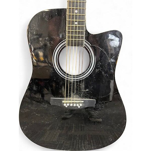 Used Huntington DREADNAUGHT ACOUSTIC Black Acoustic Guitar