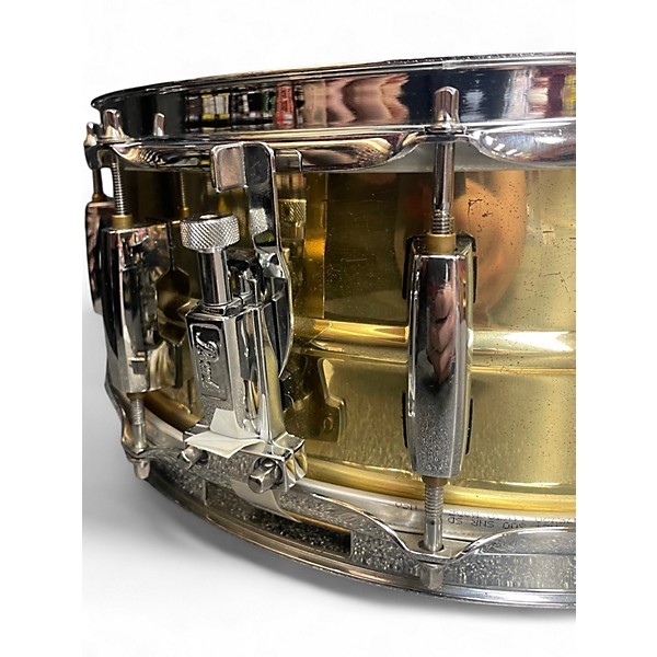Used Pearl 5.5X14 Sensitone Custom Alloy Brass Brass Drum