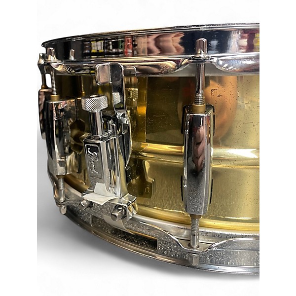 Used Pearl 5.5X14 Sensitone Custom Alloy Brass Brass Drum