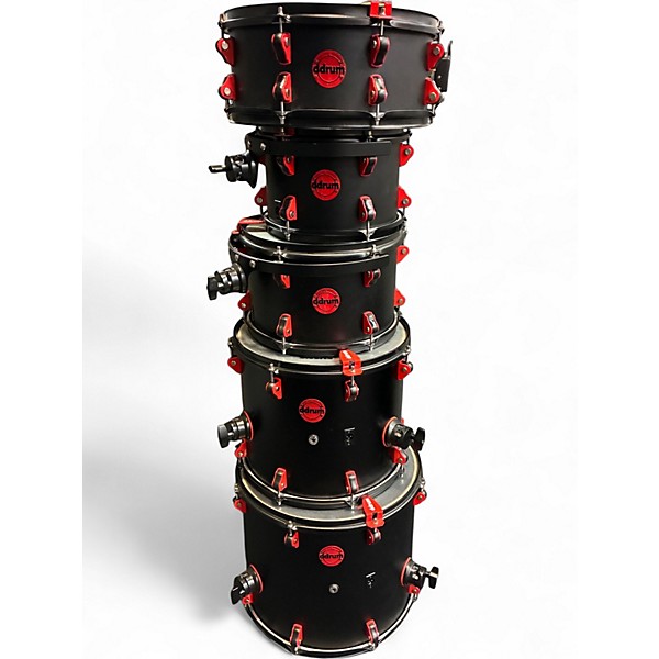 Used ddrum 7 Piece Hybrid Series Satin Black Drum Kit