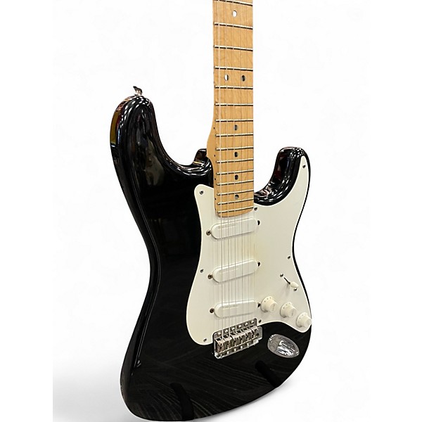 Vintage 1997 Fender Artist Series Eric Clapton Stratocaster Black Solid Body Electric Guitar