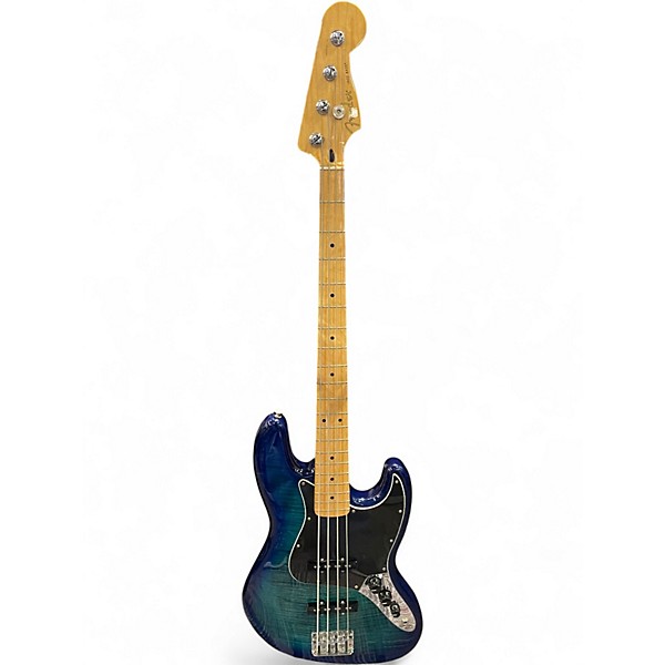 Used Fender Player Plus Jazz Bass Plus Top Blue Burst Electric Bass Guitar