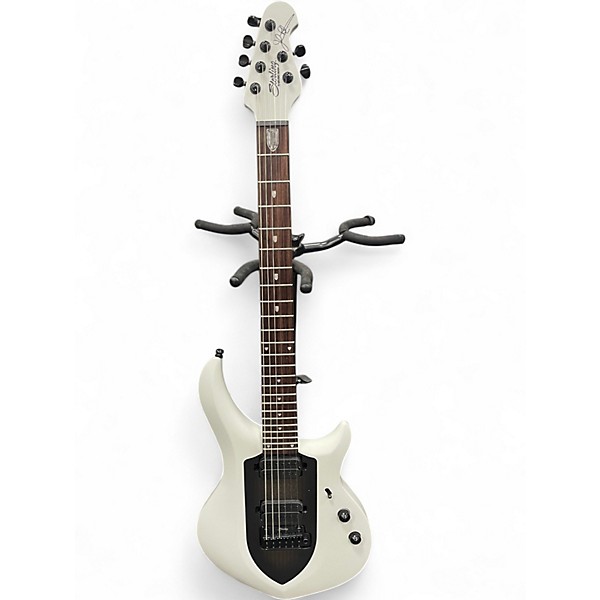 Used Sterling by Music Man Majesty Chalk Grey Solid Body Electric Guitar