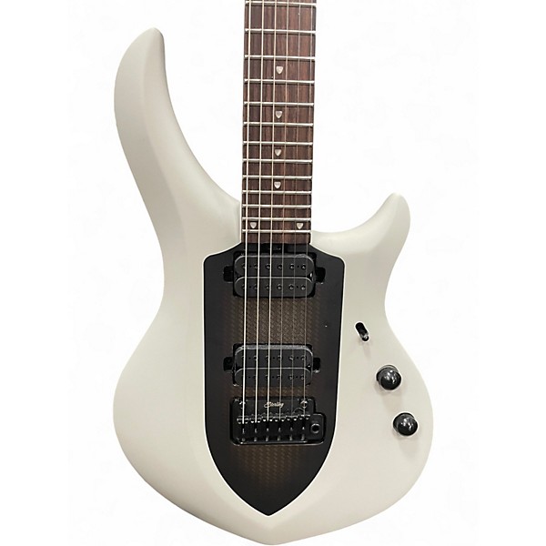 Used Sterling by Music Man Majesty Chalk Grey Solid Body Electric Guitar