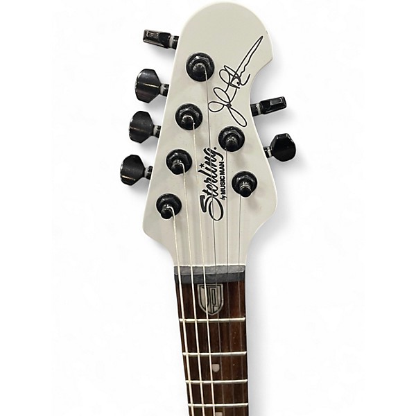 Used Sterling by Music Man Majesty Chalk Grey Solid Body Electric Guitar