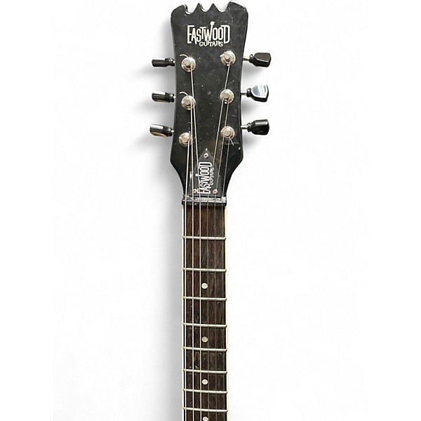 Used Eastwood SIDEJACK DLX BLACKOUT Solid Body Electric Guitar