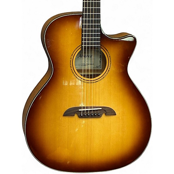Used Alvarez AG60CE Grand Auditorium Shadowburst Acoustic Electric Guitar