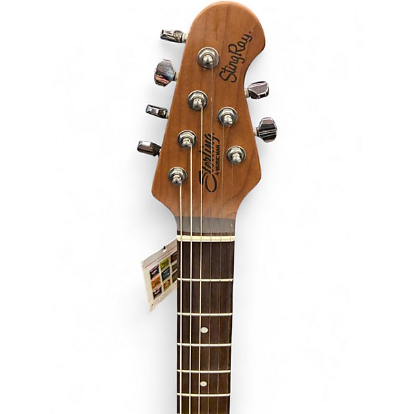 Used Sterling by Music Man Stingray Vintage White Solid Body Electric Guitar