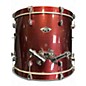 Used Pearl 5 Piece Export Burgundy Drum Kit