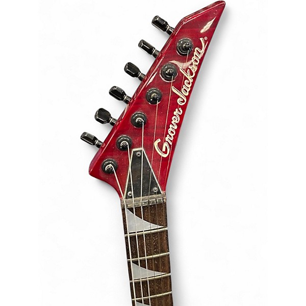 Used Grover Jackson RHOADS Trans Red Solid Body Electric Guitar