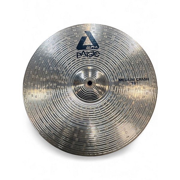 Used Paiste 16in ALPHA MEDIUM CRASH Cymbal