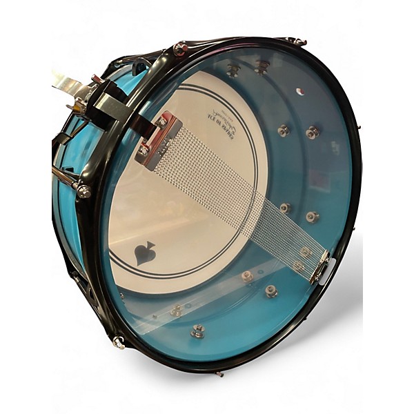 Used Beatello 6X14 Ace Snare Drum Blue Drum