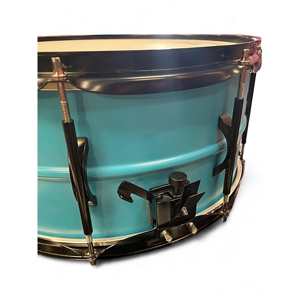 Used Beatello 6X14 Ace Snare Drum Blue Drum