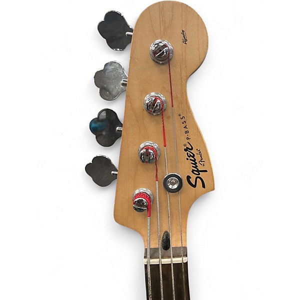 Used Squier PRECISION BASS BLACK Electric Bass Guitar