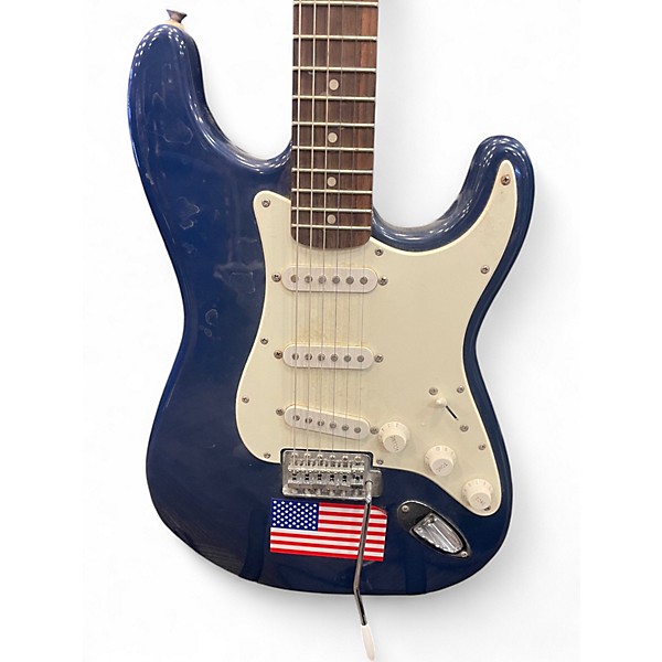 Used Squier Standard Stratocaster Blue Solid Body Electric Guitar