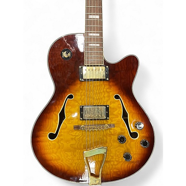 Used Stella hollow body 2 Color Sunburst Hollow Body Electric Guitar