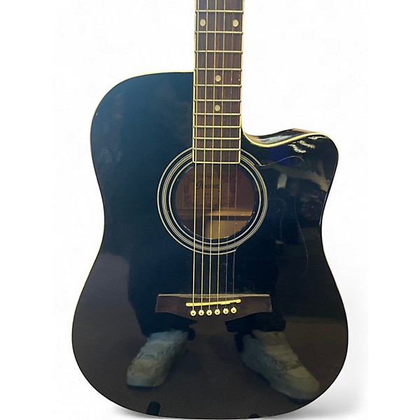 Used Ibanez V70CE Black Acoustic Electric Guitar