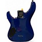 Used Schecter Guitar Research Omen Extreme 6 Blue Burst Solid Body Electric Guitar