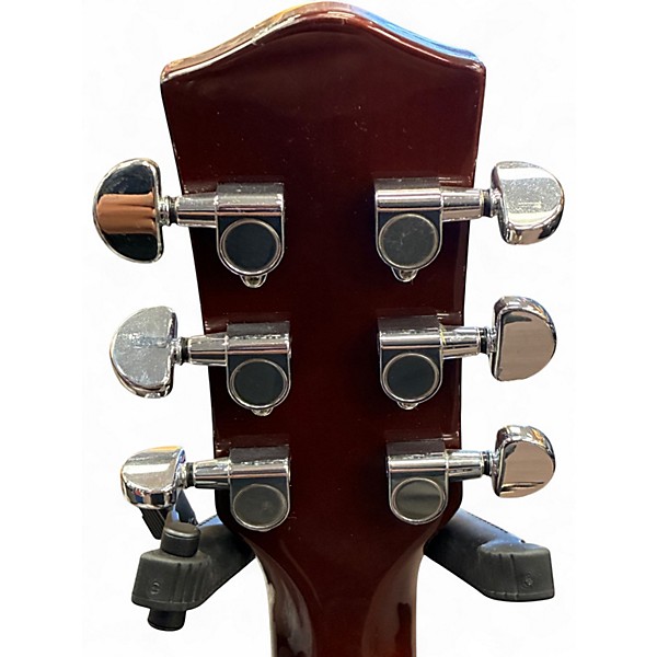 Used Donner DJP1000 2 Tone Sunburst Hollow Body Electric Guitar