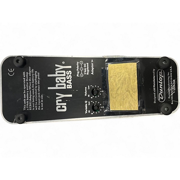 Used Dunlop 105Q Cry Baby Bass Wah Bass Effect Pedal