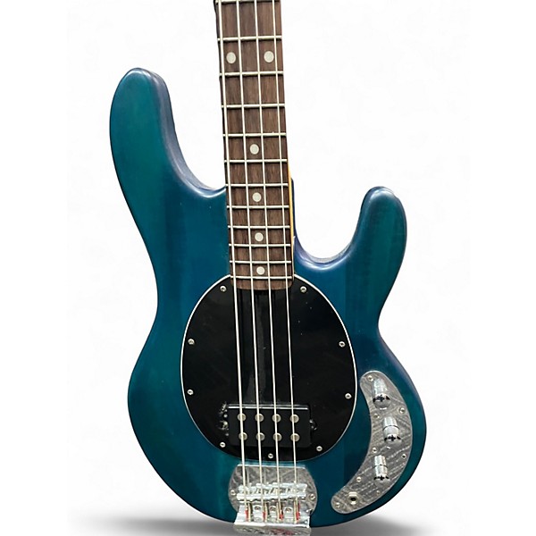Used Sterling by Music Man SUB Series Bass Blue Electric Bass Guitar
