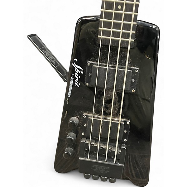 Used Steinberger SPIRIT 4 STRING LH Black Electric Bass Guitar