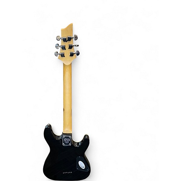 Used Schecter Guitar Research Omen 6 Left Handed Black Electric Guitar