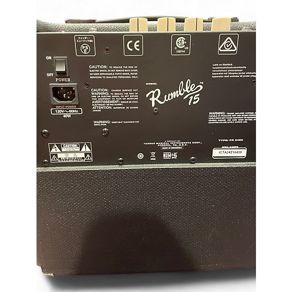 Used Fender Rumble 15 15W 1X8 Bass Combo Amp