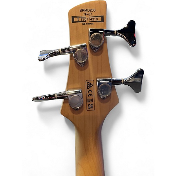 Used Ibanez SRMD200 Ice Blue Metallic Electric Bass Guitar