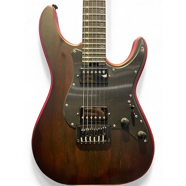 Used Schecter Guitar Research Sun Valley Super Shredder Exotic HT Ziricote Natural Satin Solid Body Electric Guitar
