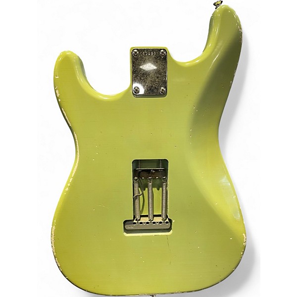 Used Burly S Style Surf Green and White Relic Surf Green Solid Body Electric Guitar