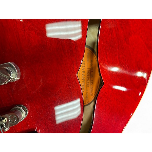 Used Epiphone ES335 Pro Cherry Hollow Body Electric Guitar