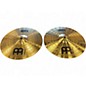 Used MEINL 14in HCS Hi Hat Pair Cymbal