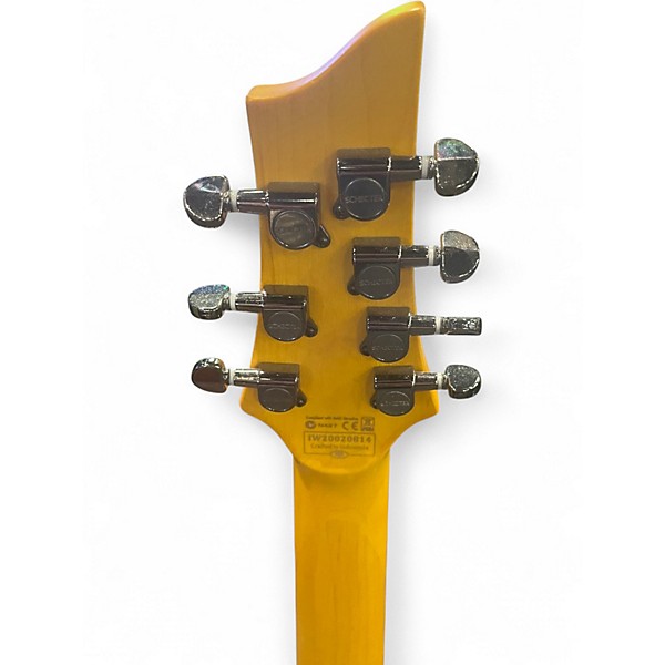 Used Schecter Guitar Research Omen 7 Black Solid Body Electric Guitar