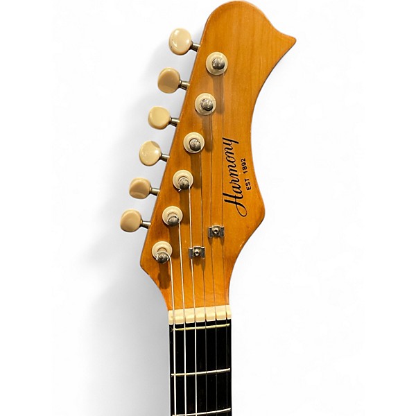 Used Harmony H802 Sunburst Solid Body Electric Guitar