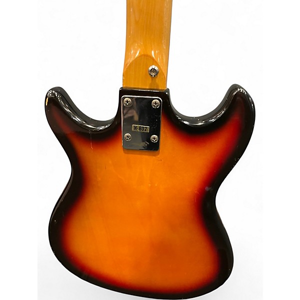 Used Harmony H802 Sunburst Solid Body Electric Guitar