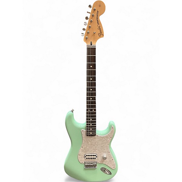 Used 2023 Fender Tom Delonge Signature Stratocaster Surf Green Solid Body Electric Guitar