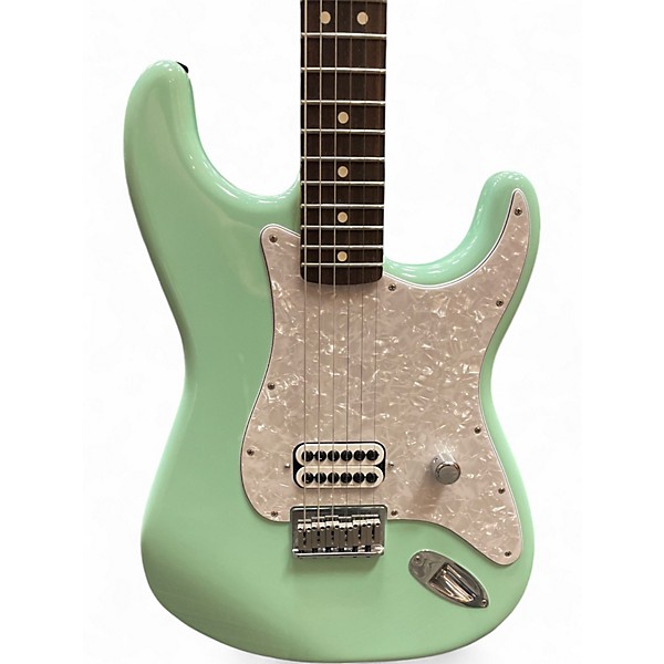 Used 2023 Fender Tom Delonge Signature Stratocaster Surf Green Solid Body Electric Guitar
