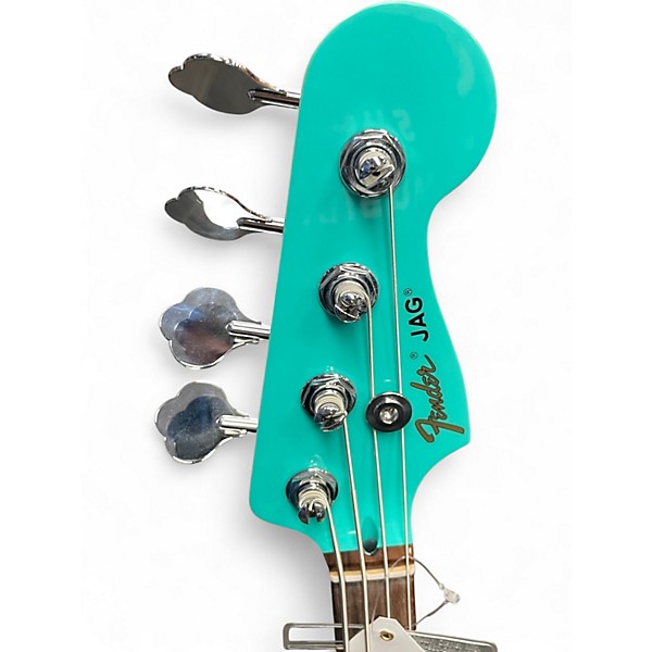 Used 2024 Fender Mark Hoppus Signature Jazz Bass Seafoam Green Electric Bass Guitar