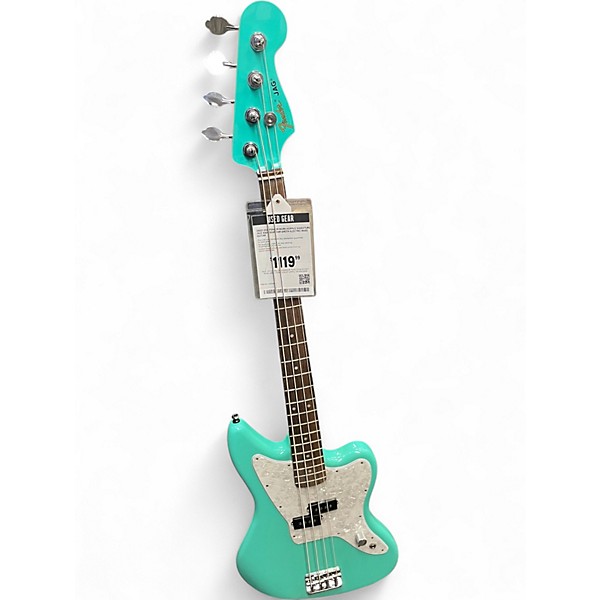 Used 2024 Fender Mark Hoppus Signature Jazz Bass Seafoam Green Electric Bass Guitar