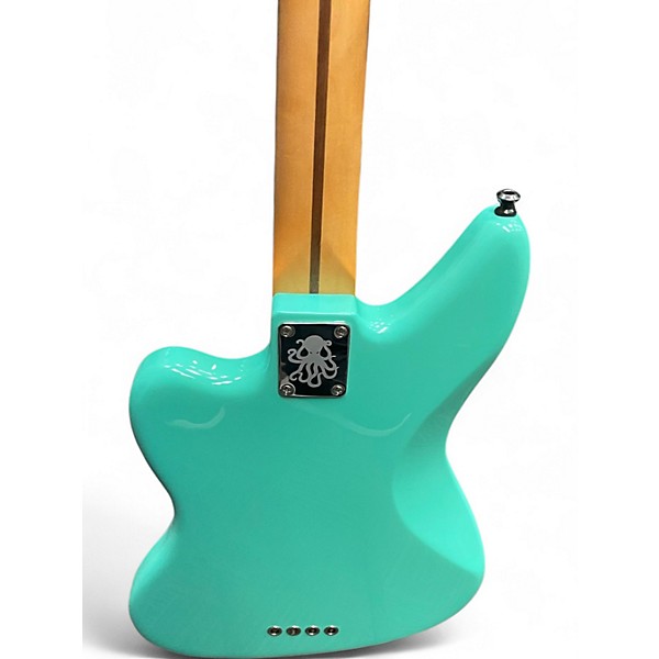 Used 2024 Fender Mark Hoppus Signature Jazz Bass Seafoam Green Electric Bass Guitar