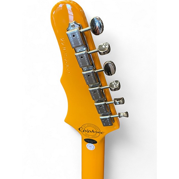 Used 2023 Epiphone 150TH Anniversary Crestwood Custom Orange Solid Body Electri Orange Solid Body Electric Guitar