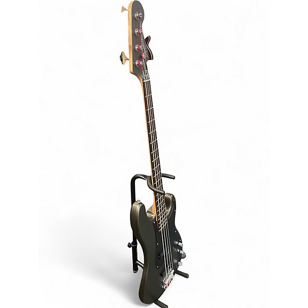 Used Fender squier standard  precision bass gun metal grey Electric Bass Guitar