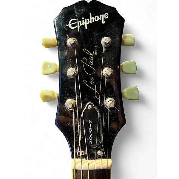 Used 2002 Epiphone Les Paul Standard Honey Burst Solid Body Electric Guitar