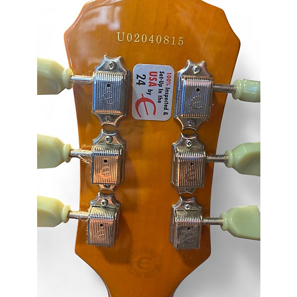 Used 2002 Epiphone Les Paul Standard Honey Burst Solid Body Electric Guitar